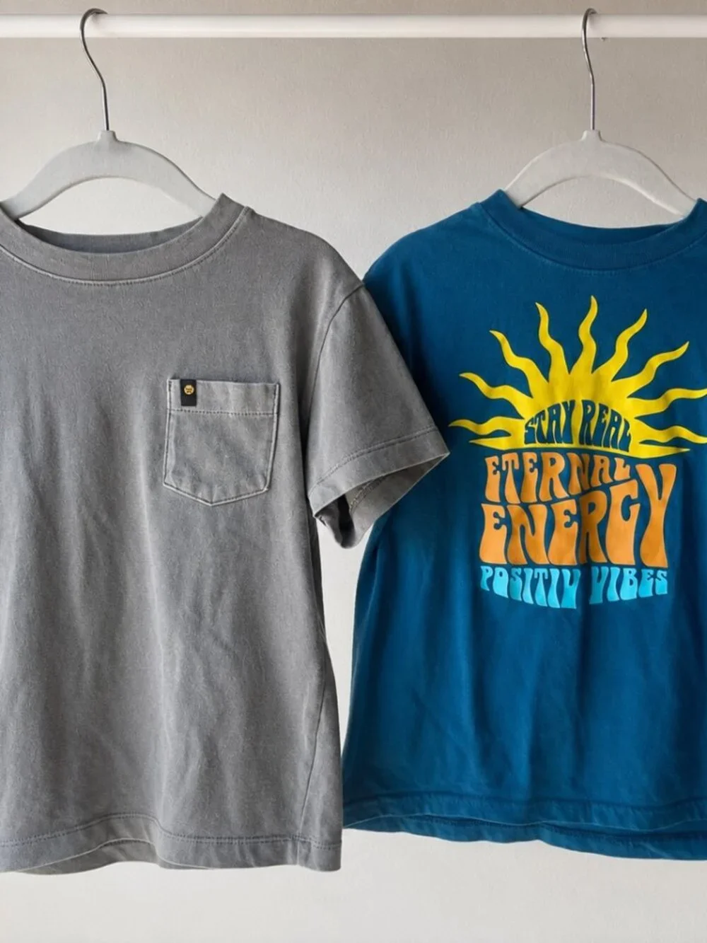 Wonder Nation Boys Size 4 T-Shirt Bundle – 2 Short Sleeve Shirts
